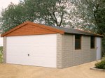 Stone Apex Double Concrete Garage 163
